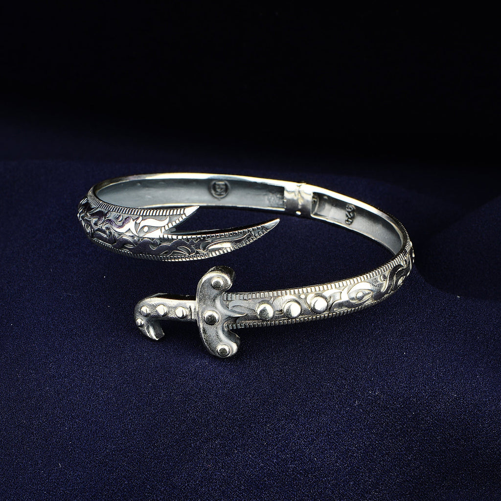 Silver Handmade Zulfiqar Sword Bracelet